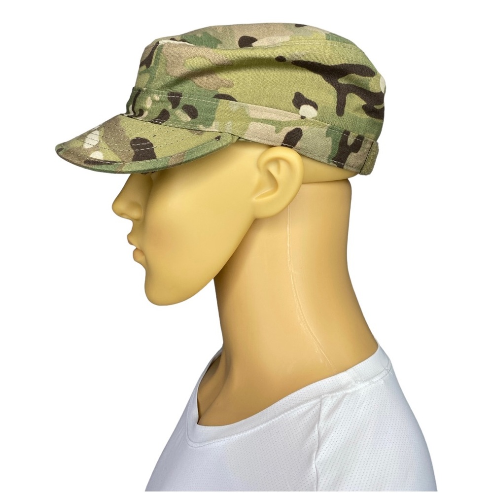 U.S ARMY Unisex Camo Patrol Army Military Fitted Hat Velcro on Back Size 7 1/8